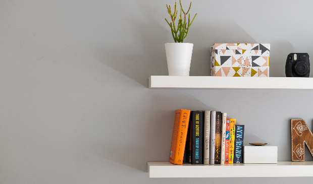 livros como objeto decorativo