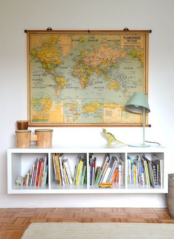 mapas para parede sala