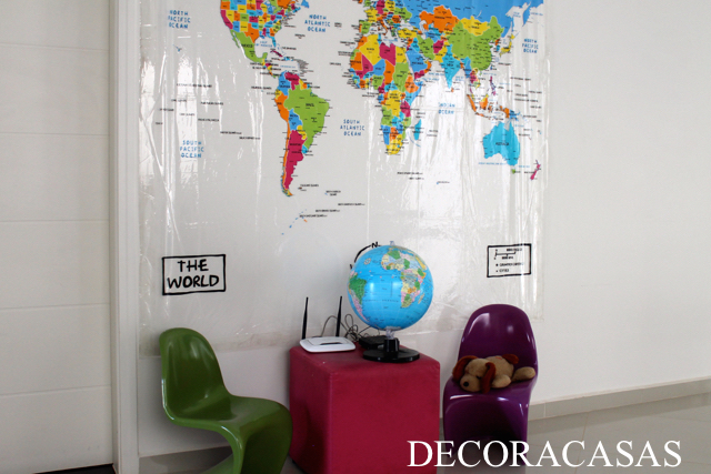 mapas vintage decoração