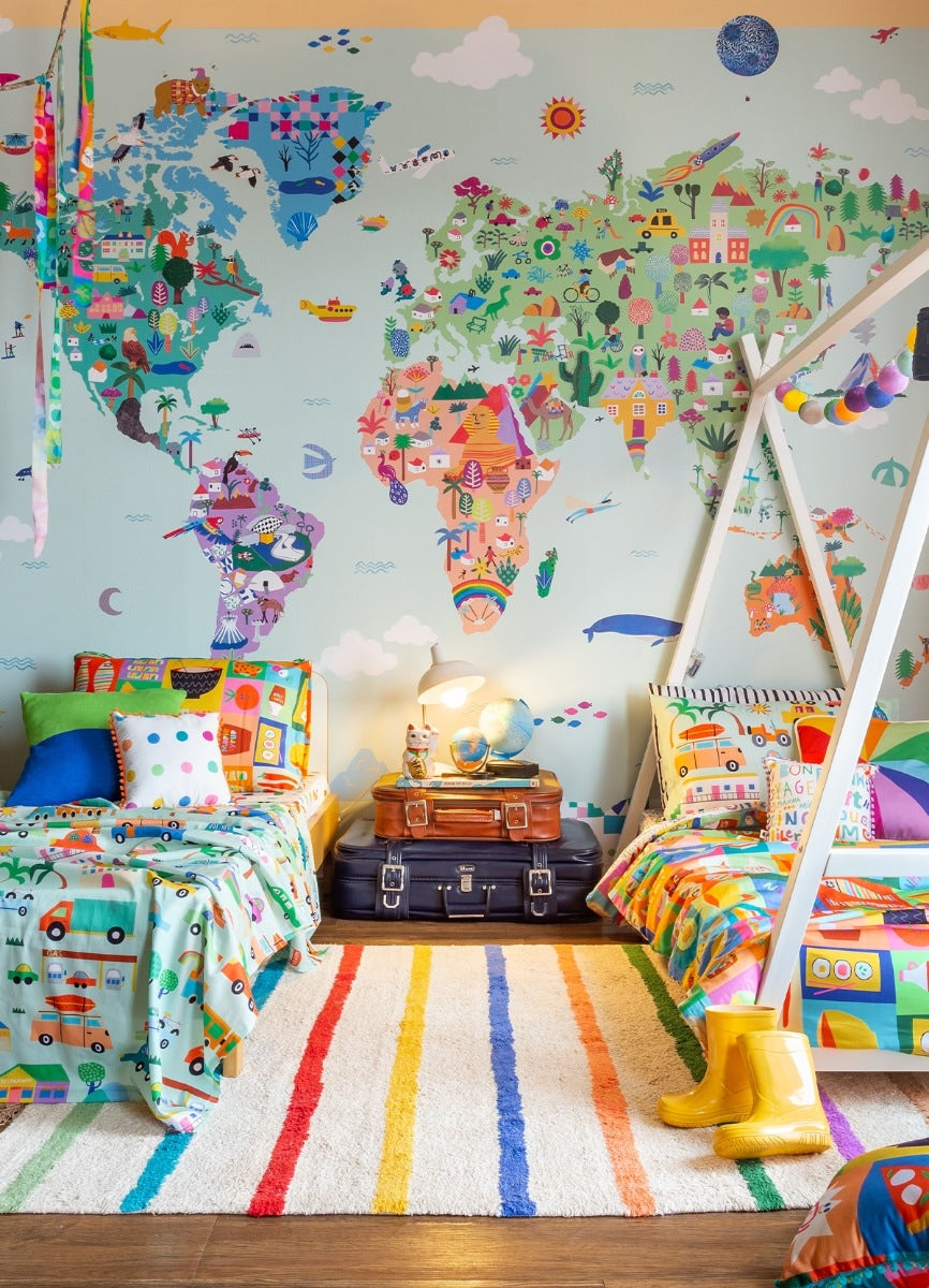 diy decoração com mapas