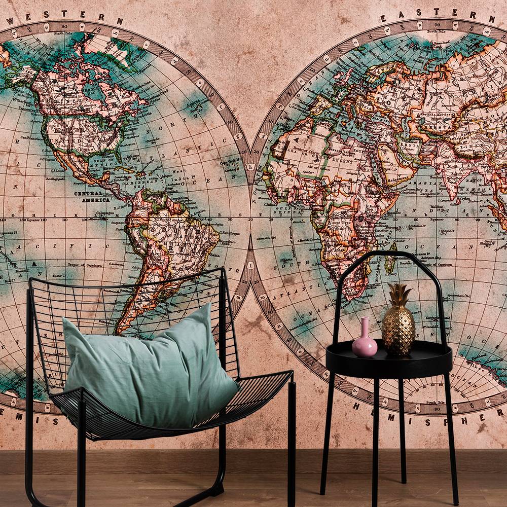 quadro mapa viagem