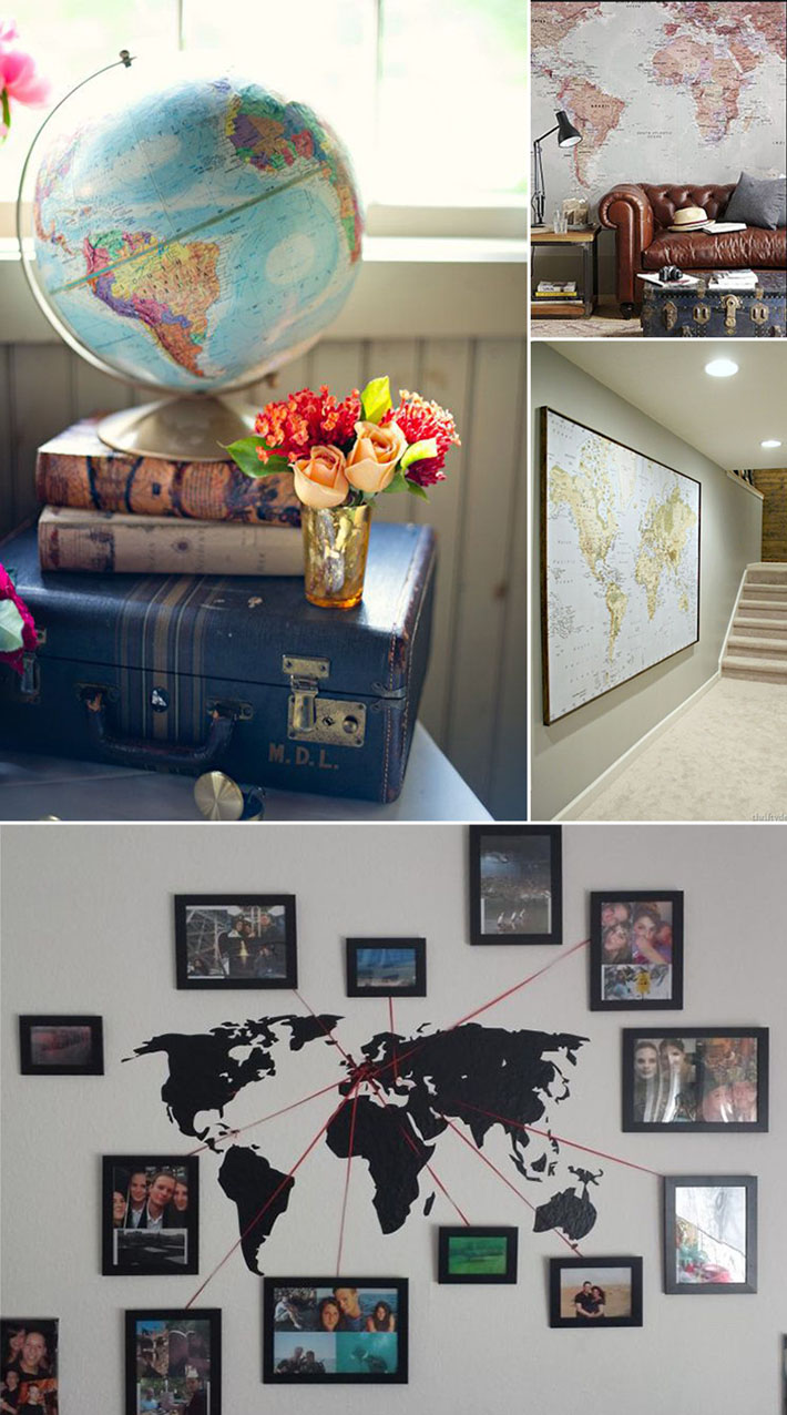 decoração temática viagens