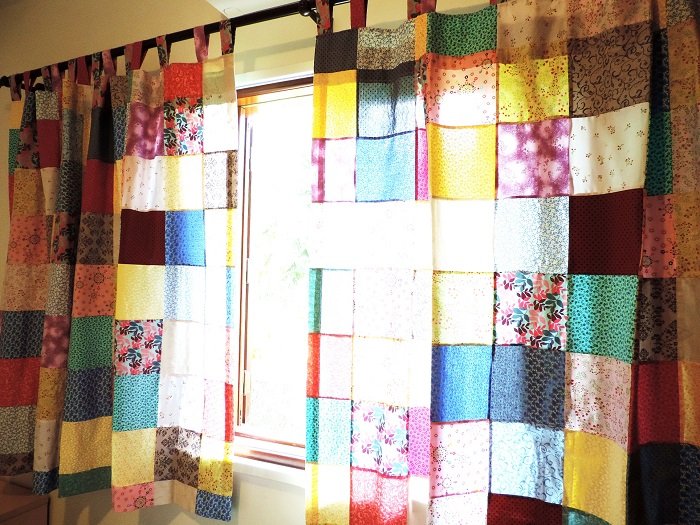 almofadas patchwork