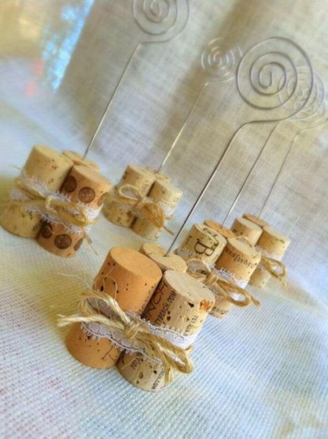 lembrancinhas de casamento com rolhas de vinho