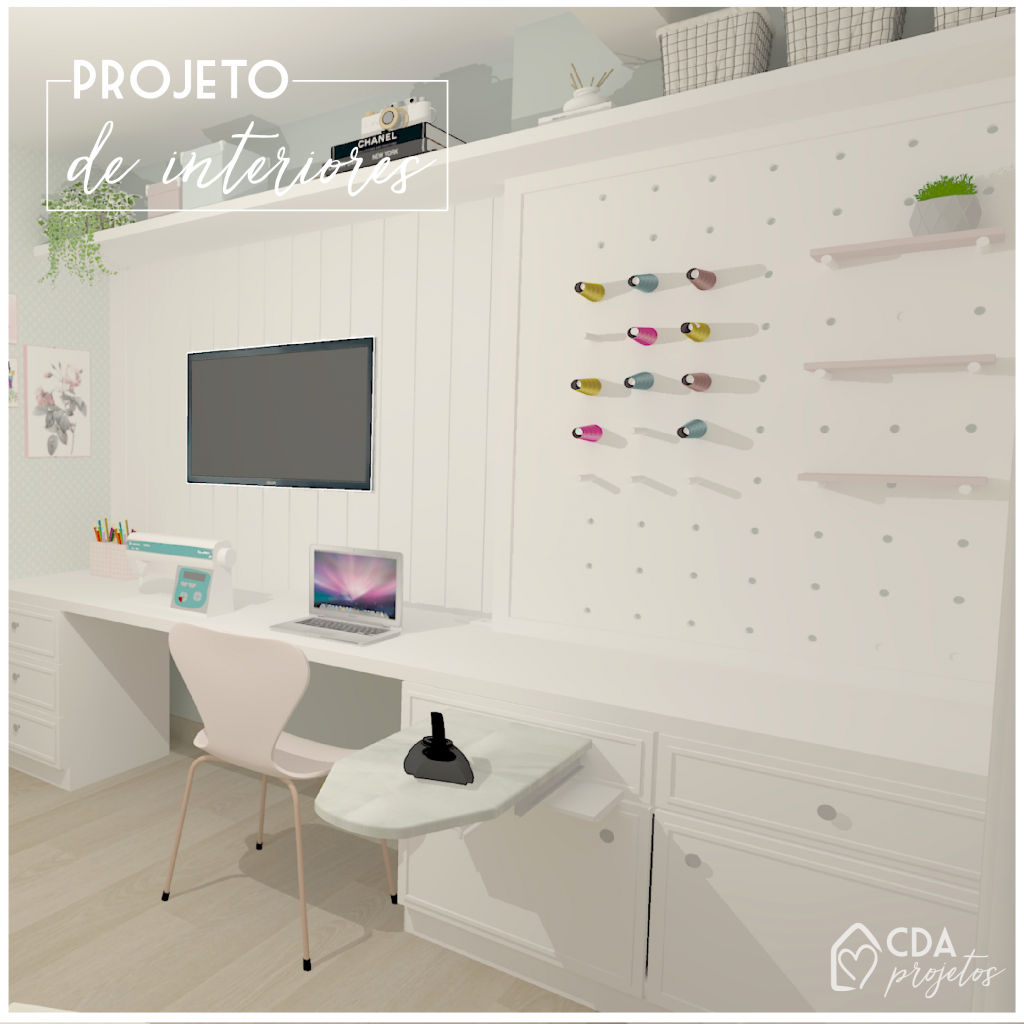 decoração ateliê de pintura