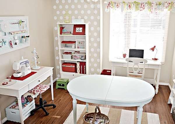 decoração ateliê de artesanato