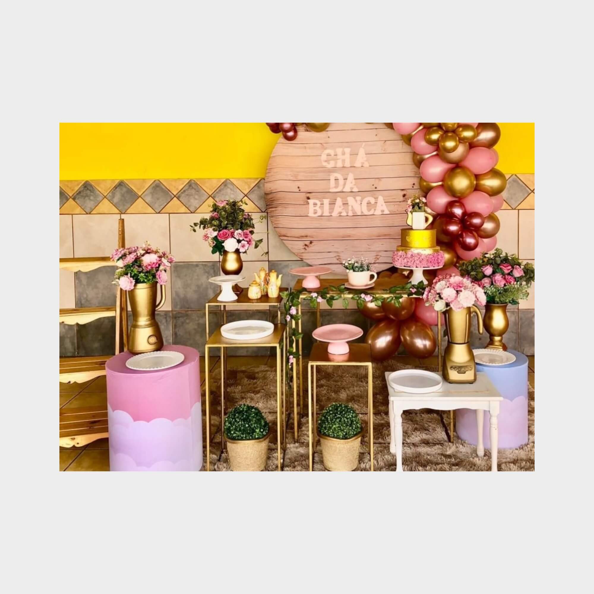 decoração chá de panela simples