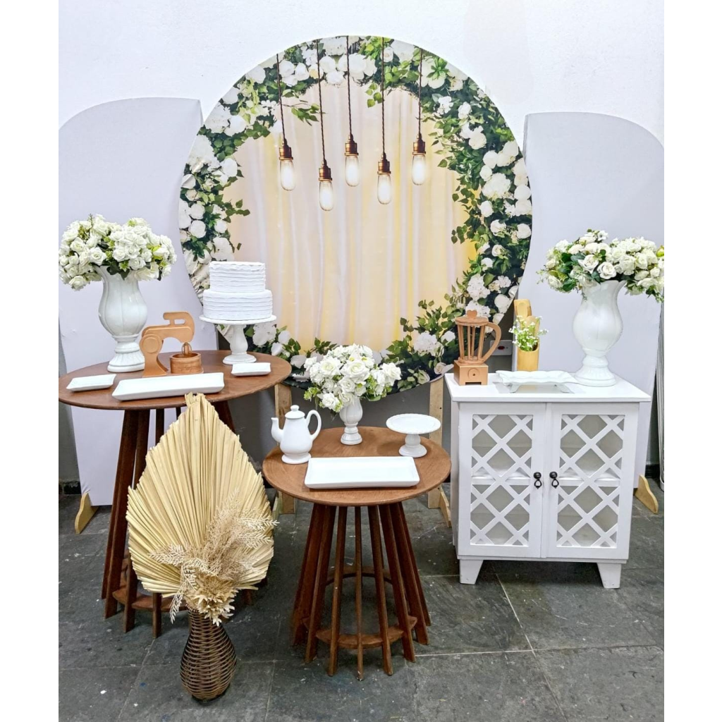decoração chá de cozinha rústico