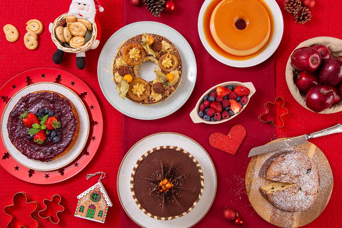 mesa posta natal simples