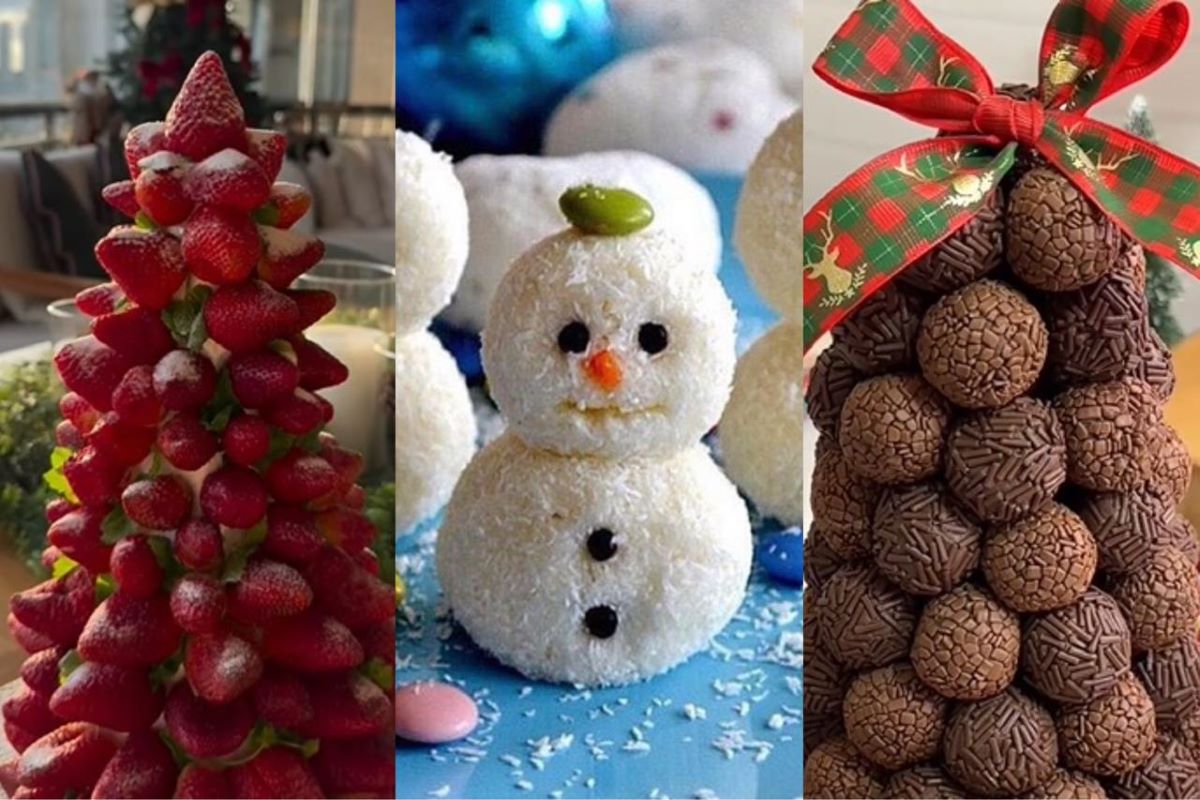como decorar mesa de natal com pinhas