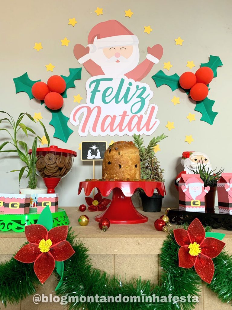 mesa de apoio para ceia de natal