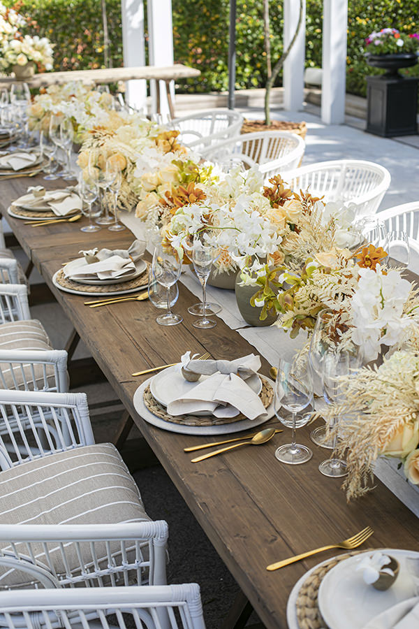 decoração de mesa de casamento simples e barata