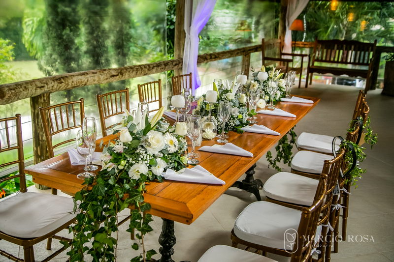 decoração de mesa de casamento boho