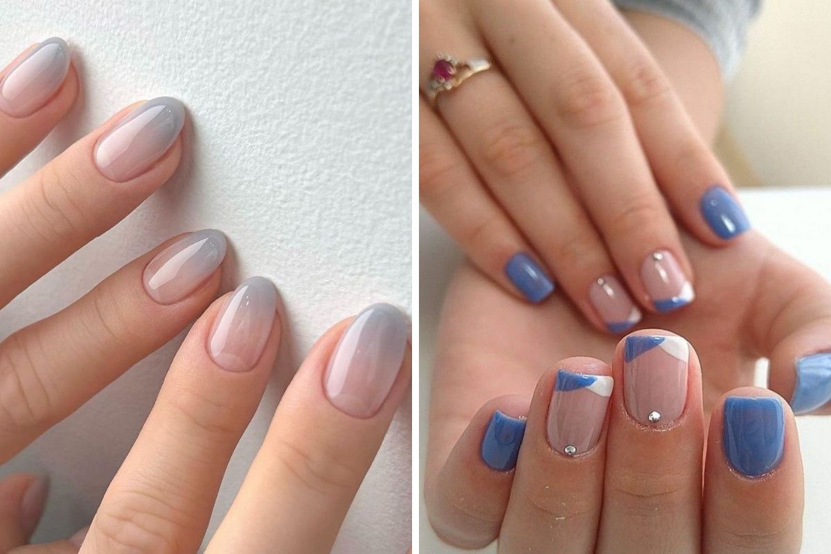 unhas curtas decoradas