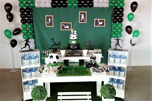 painel festa futebol criativo