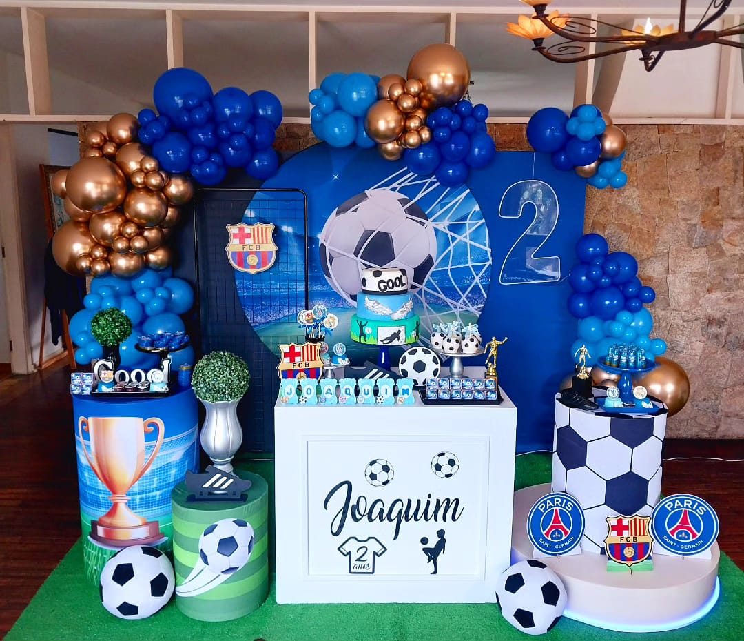 decoração de aniversário esportiva