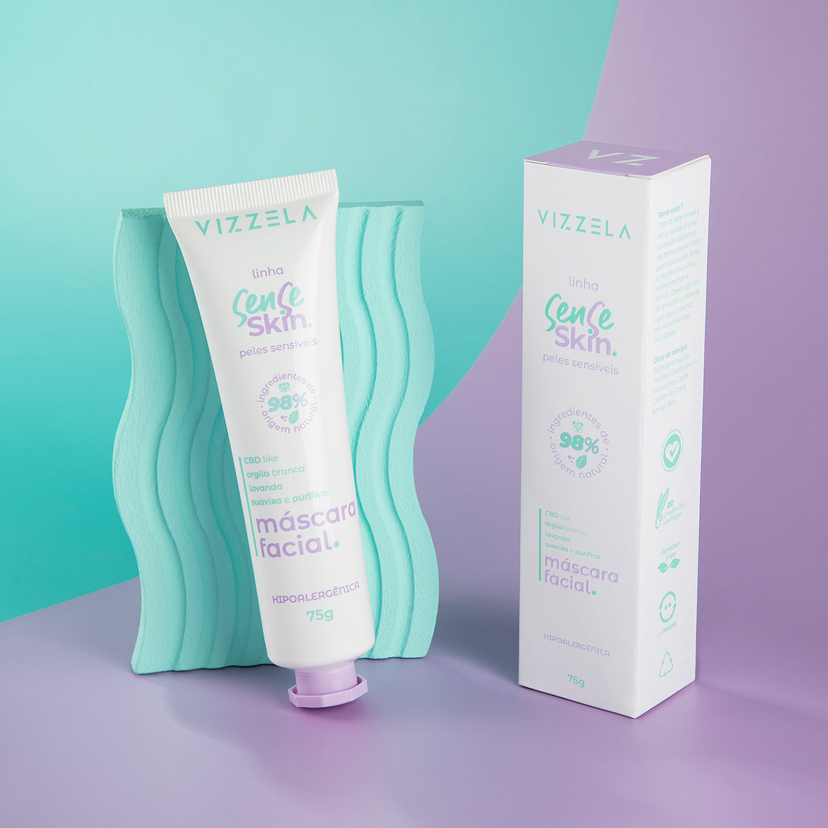 máscara facial para acne