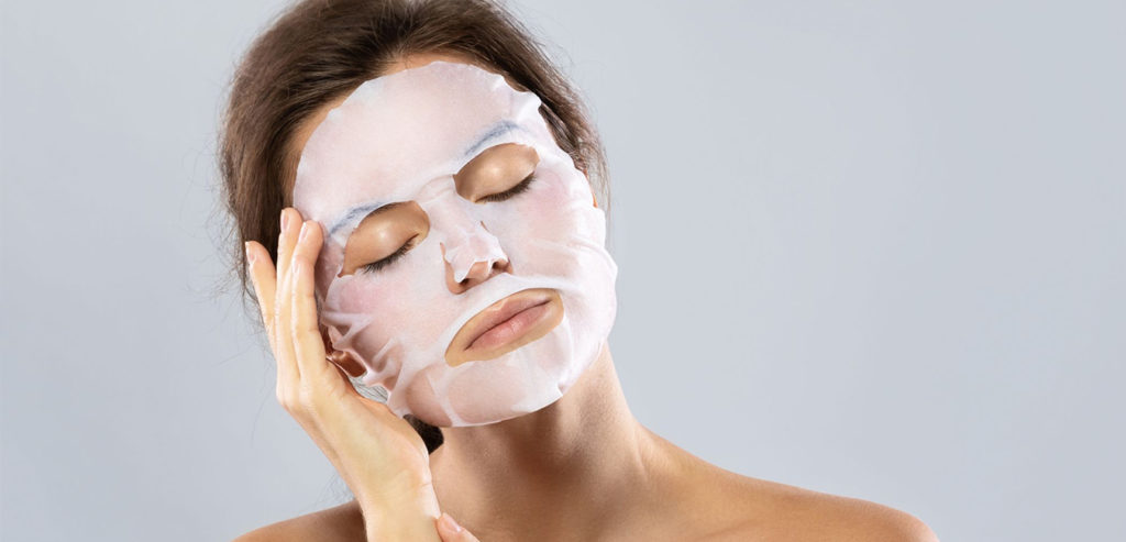 máscara facial para pele sensível