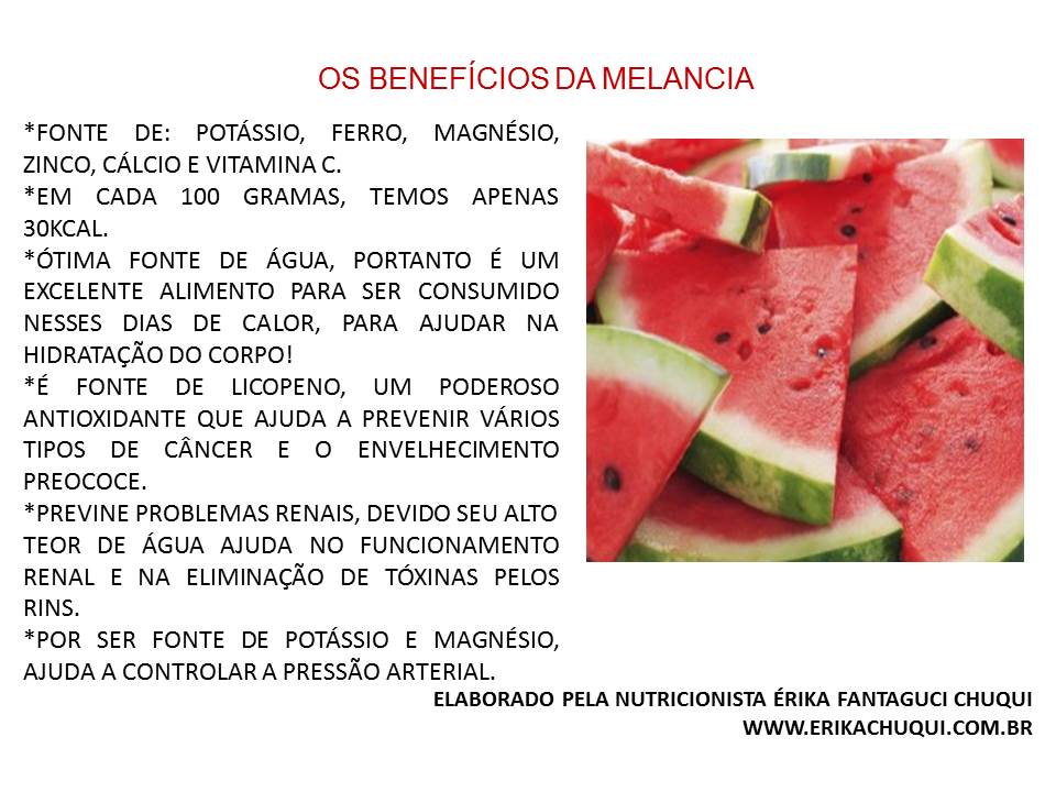 melancia e hidratação