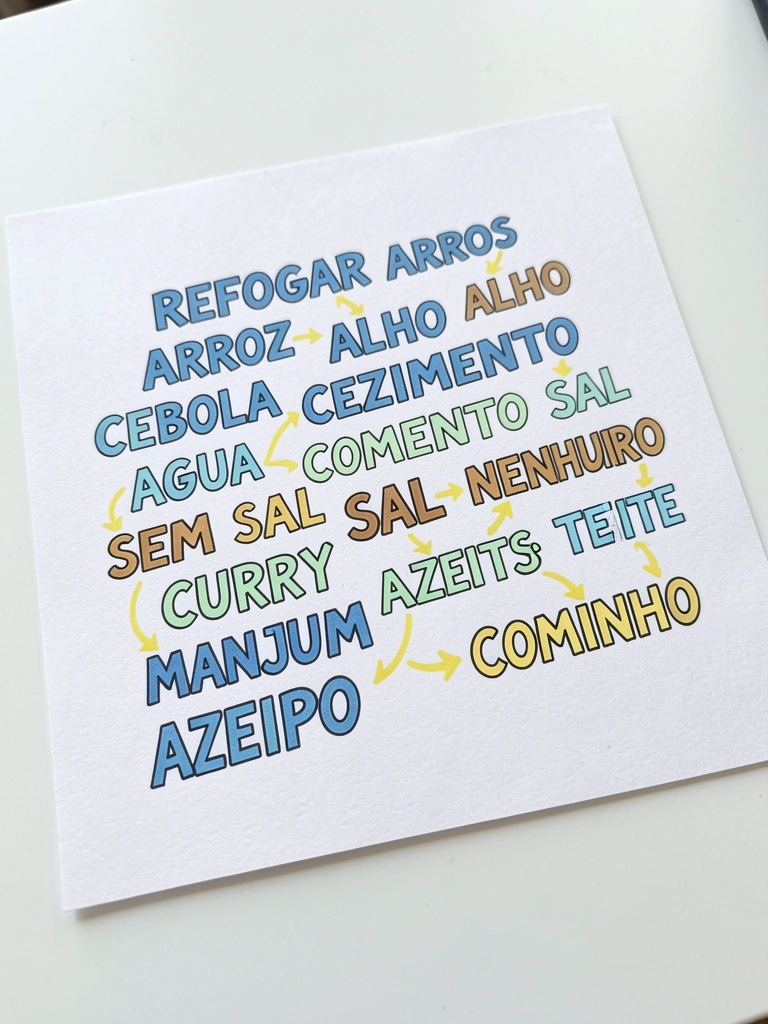 Mapa mental desenhado à mão em papel, com ramificações coloridas partindo do centro e anotações em tópicos.