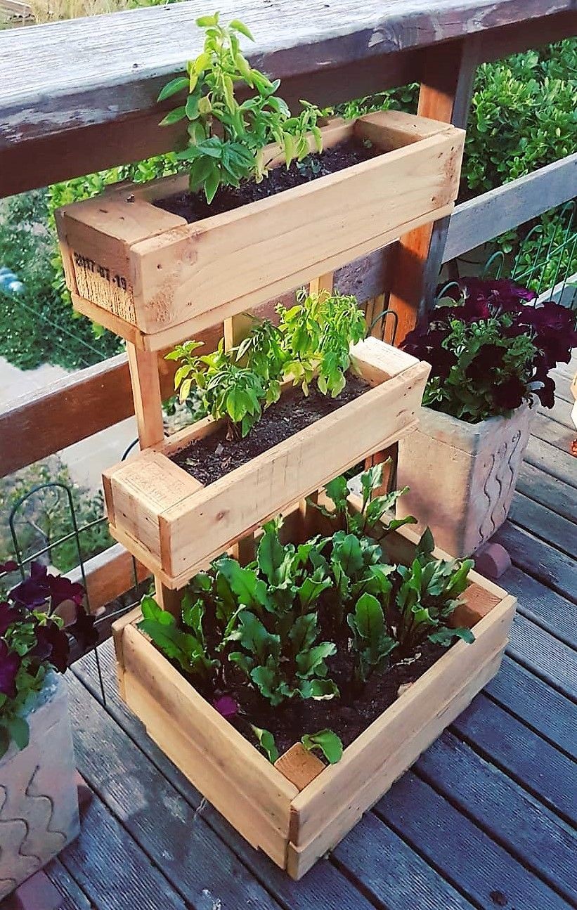 pallets reciclados para jardim