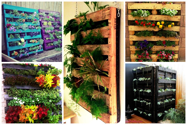decoração de jardim com pallets
